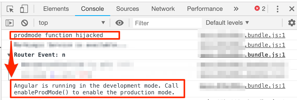 Angular enableprod hijacked